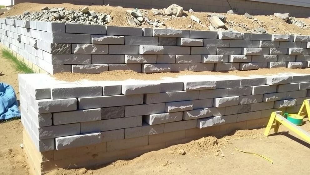 Så bygger du en stödmur steg för steg